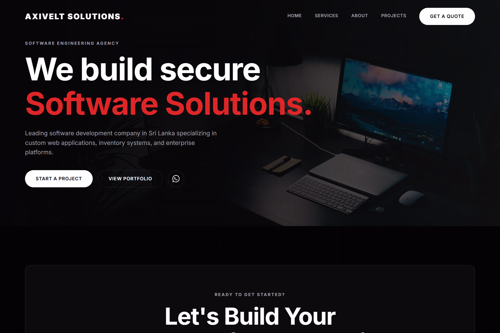 Axivelt Solutions Agency Website